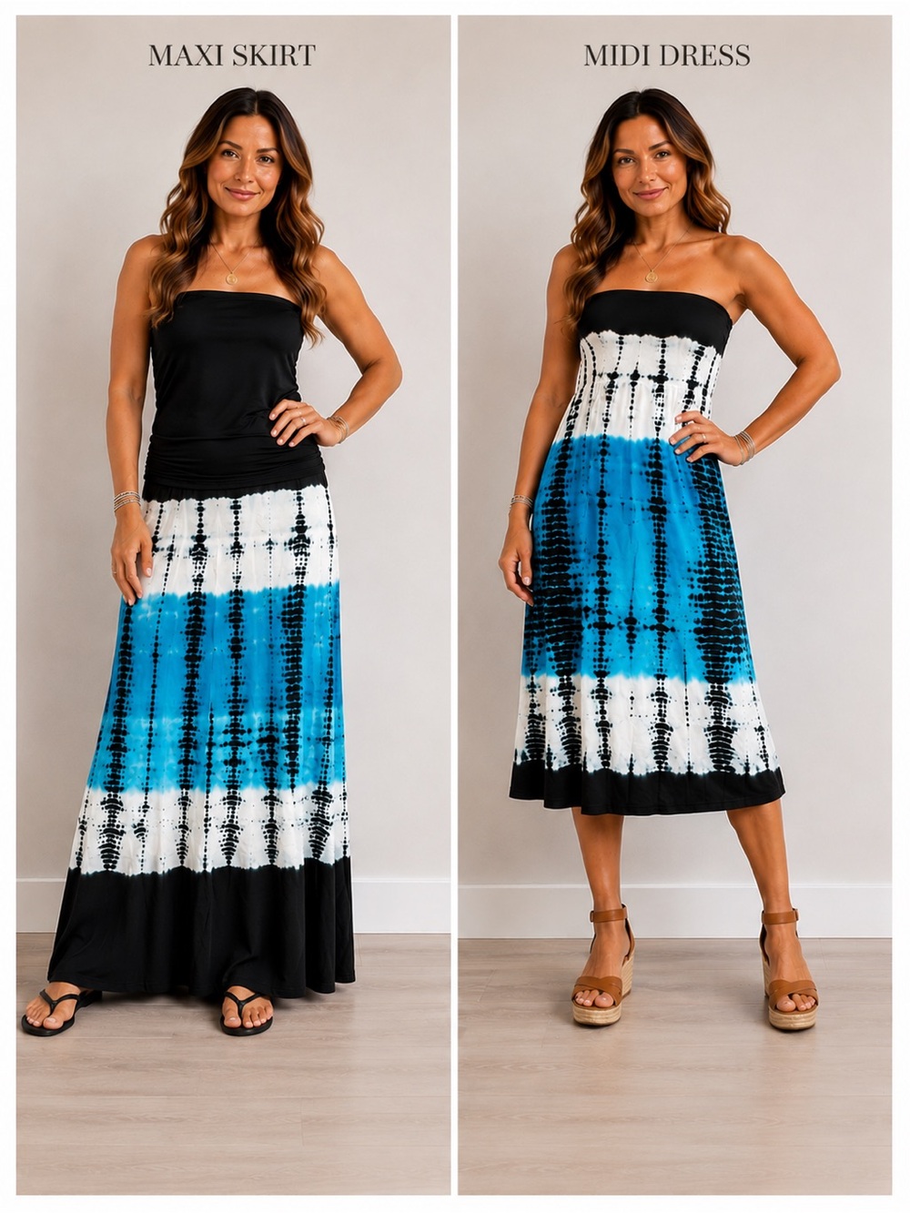 Tracy Evans Limited Tie-Dye Maxi Skirt Midi Dress Multiple Sizes NWT
